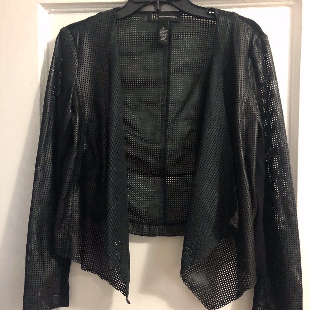 Black Vegan Leather Jacket